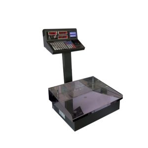 ترازو فلزی فروشگاهی اعتماد با نمایشگر LCD و بدنه مقاوم