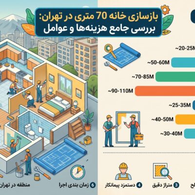 بازسازی خانه 70 متری در تهران