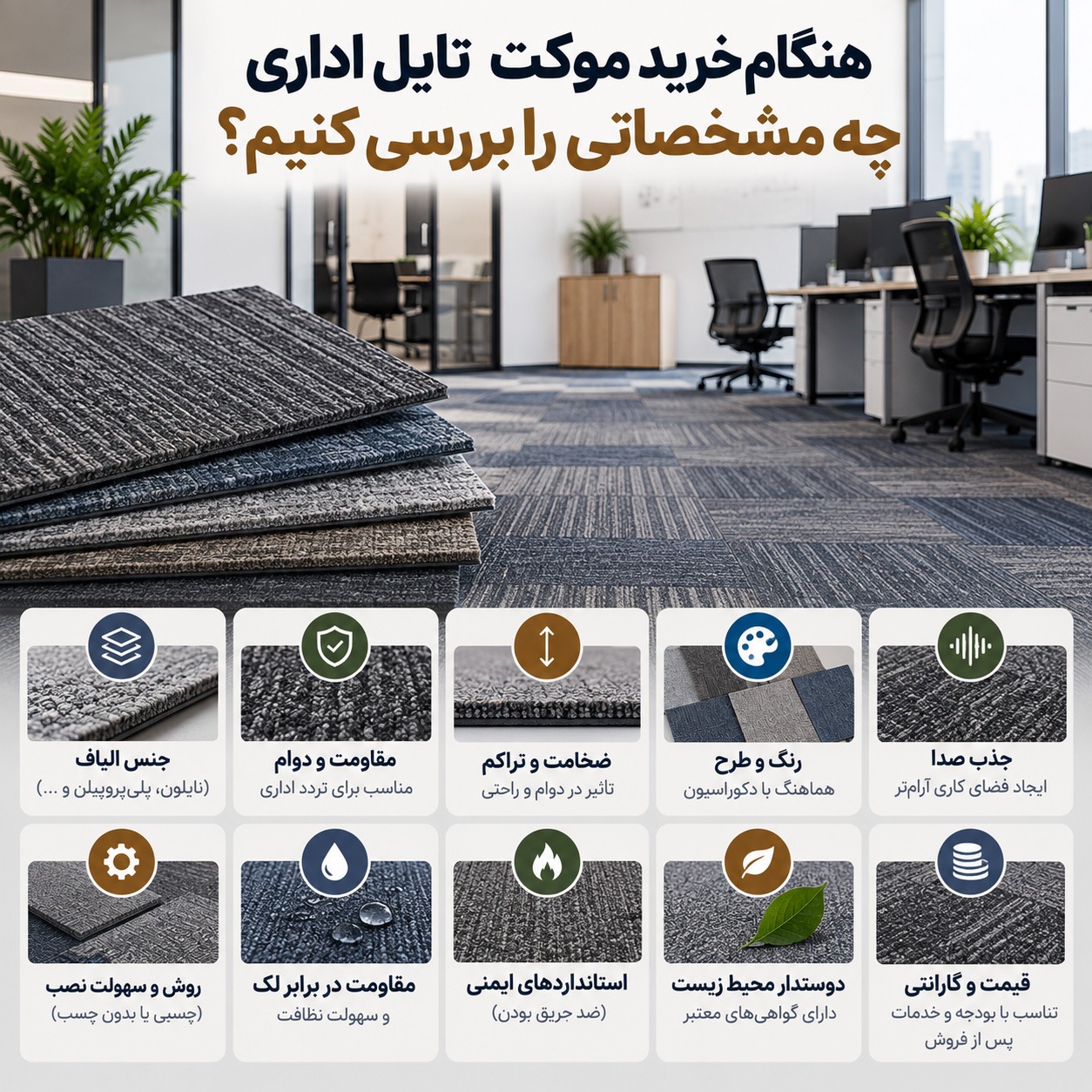 اشتباهات رایج هنگام انتخاب کفپوش اداری